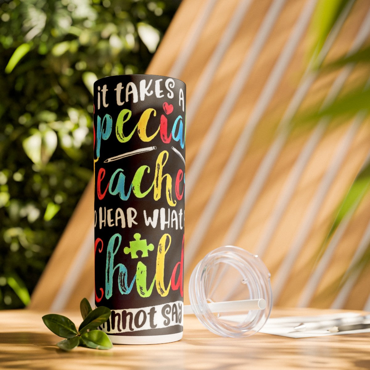 Get trendy with It Takes A Special Teacher Skinny Tumbler with Straw, 20oz -  available at Good Gift Company. Grab yours for $44.20 today!