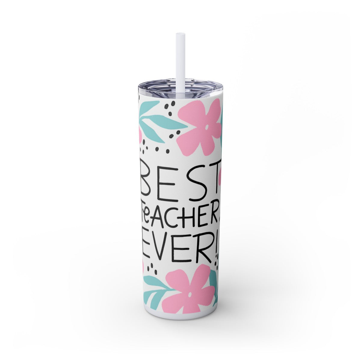 Get trendy with Best Teacher Ever! Skinny Tumbler with Straw, 20oz -  available at Good Gift Company. Grab yours for $28 today!