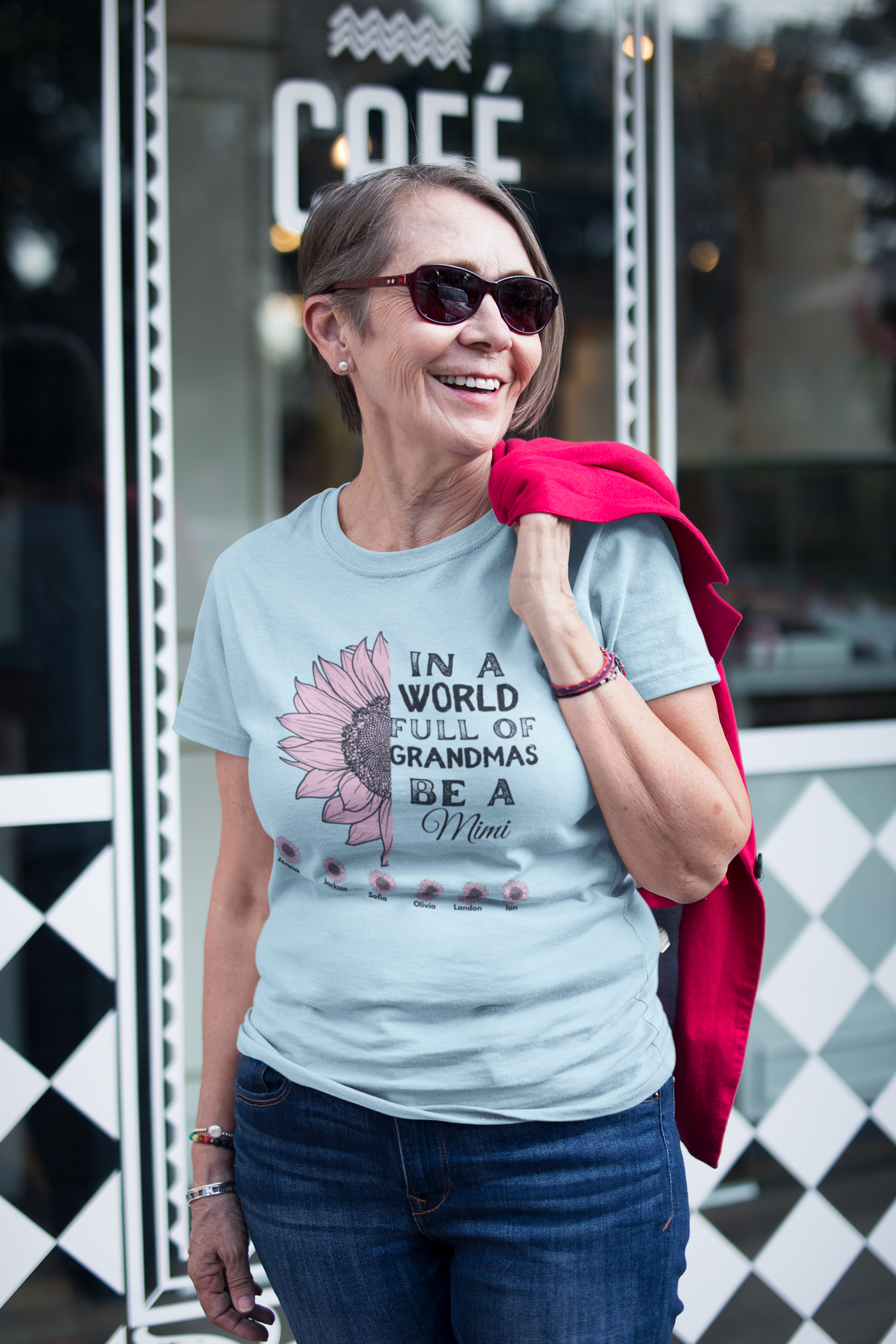 Customized Grandmother T-Shirt - "In a World Full of Grandmas, Be a [Your Nickname]"