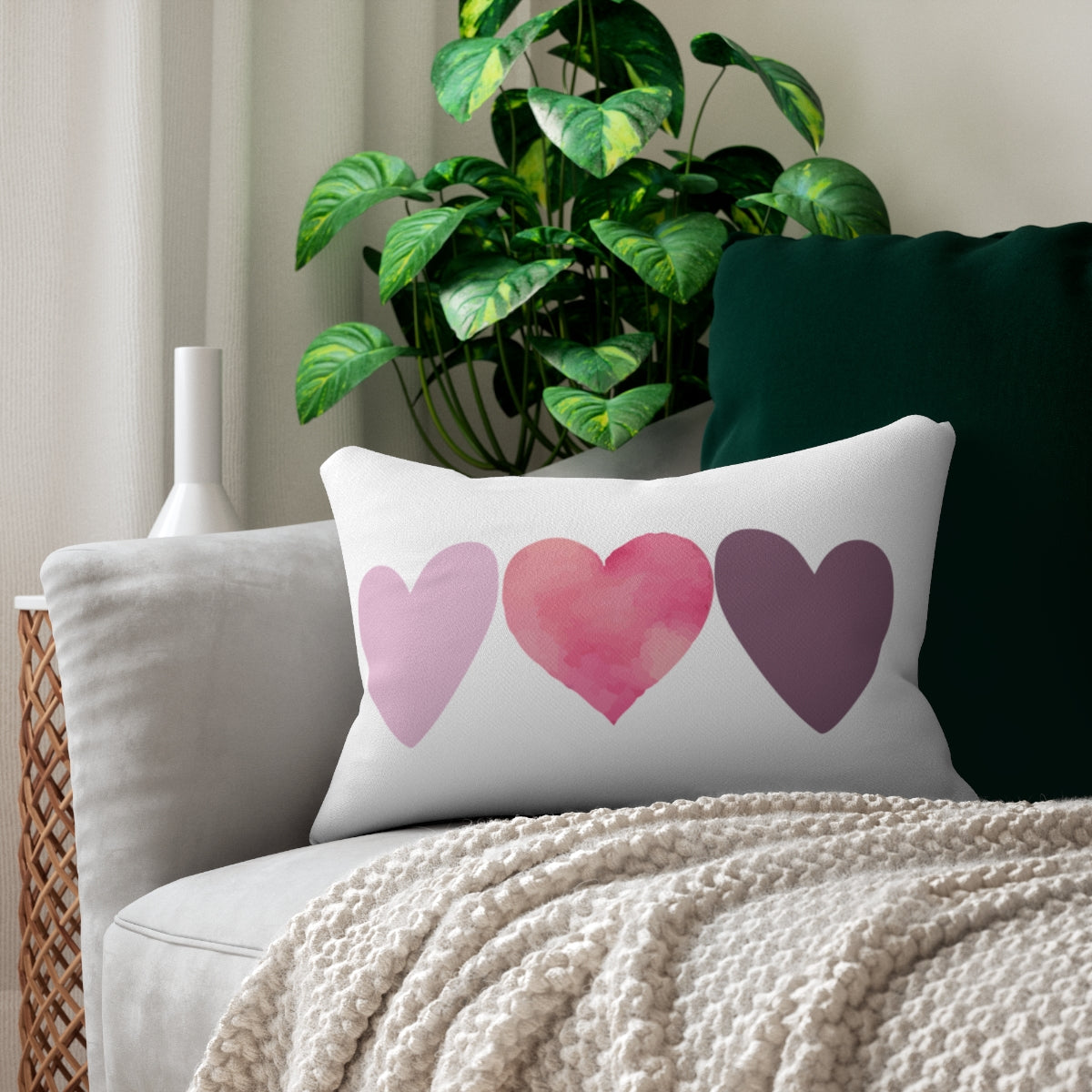 Valentine’s Day Lumbar Pillow - Elegant, Durable, and Perfect for Home Decor