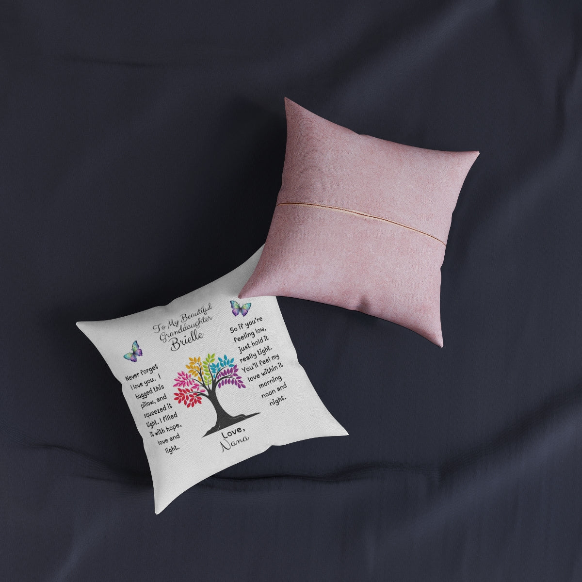 Granddaughter Message Pillow