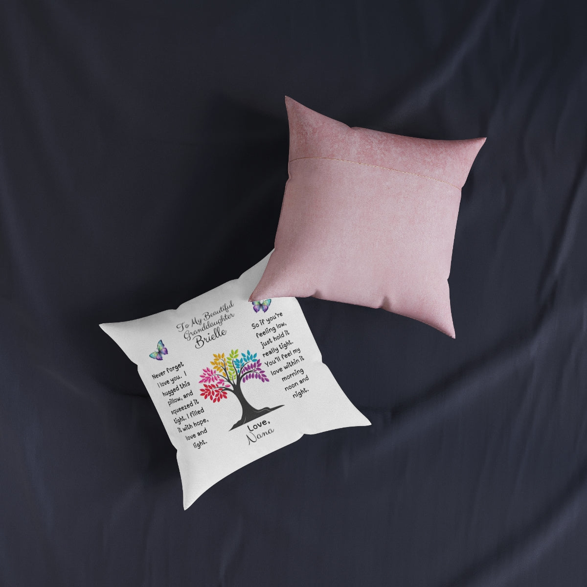 Granddaughter Message Pillow