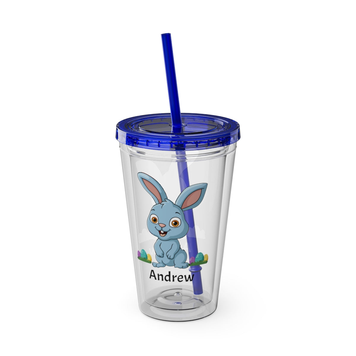 Custom Purple Easter cup featuring a cute bunny and child’s name, available in multiple colors- color alternate