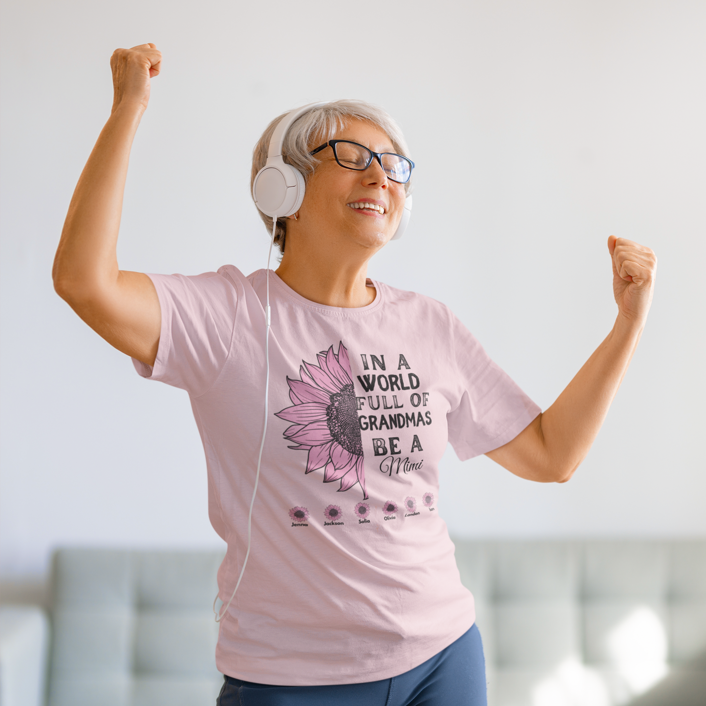 Customized Grandmother T-Shirt - "In a World Full of Grandmas, Be a [Your Nickname]"