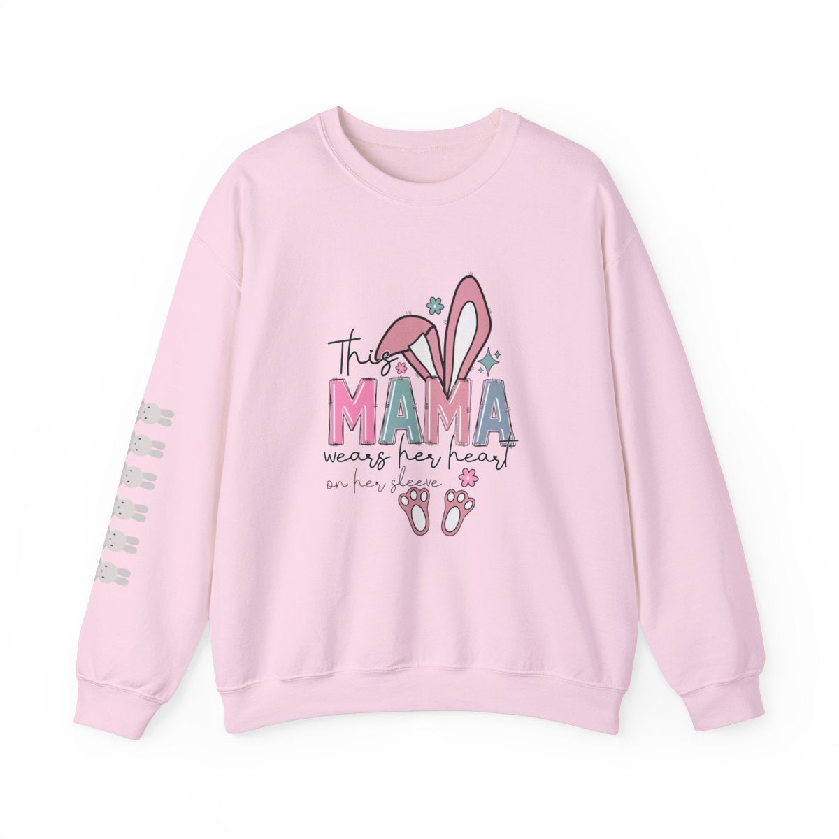 Personalized Easter Mama Sweatshirt – Custom Bunny Family