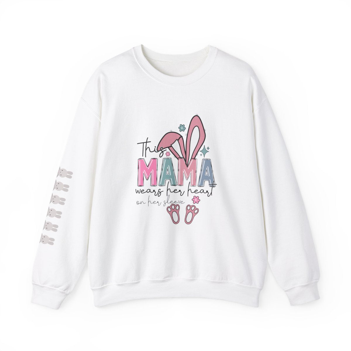 Personalized Easter Mama Sweatshirt – Custom Bunny Family