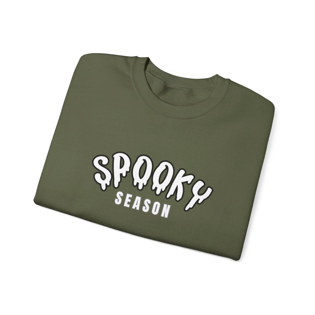 Get trendy with Spooky Season Crew Neck Sweatshirt - Unisex Heavy Blend for Ultimate Comfort -  available at Good Gift Company. Grab yours for $28.95 today!