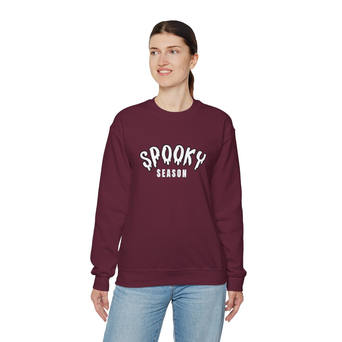 Spooky Season Crew Neck Sweatshirt - Unisex Heavy Blend for Ultimate Comfort