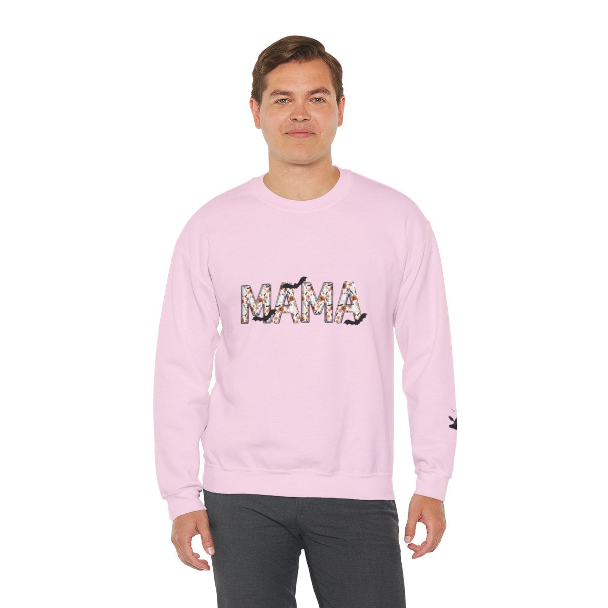 Spooky and Personalized Mama Halloween Crewneck Sweatshirt