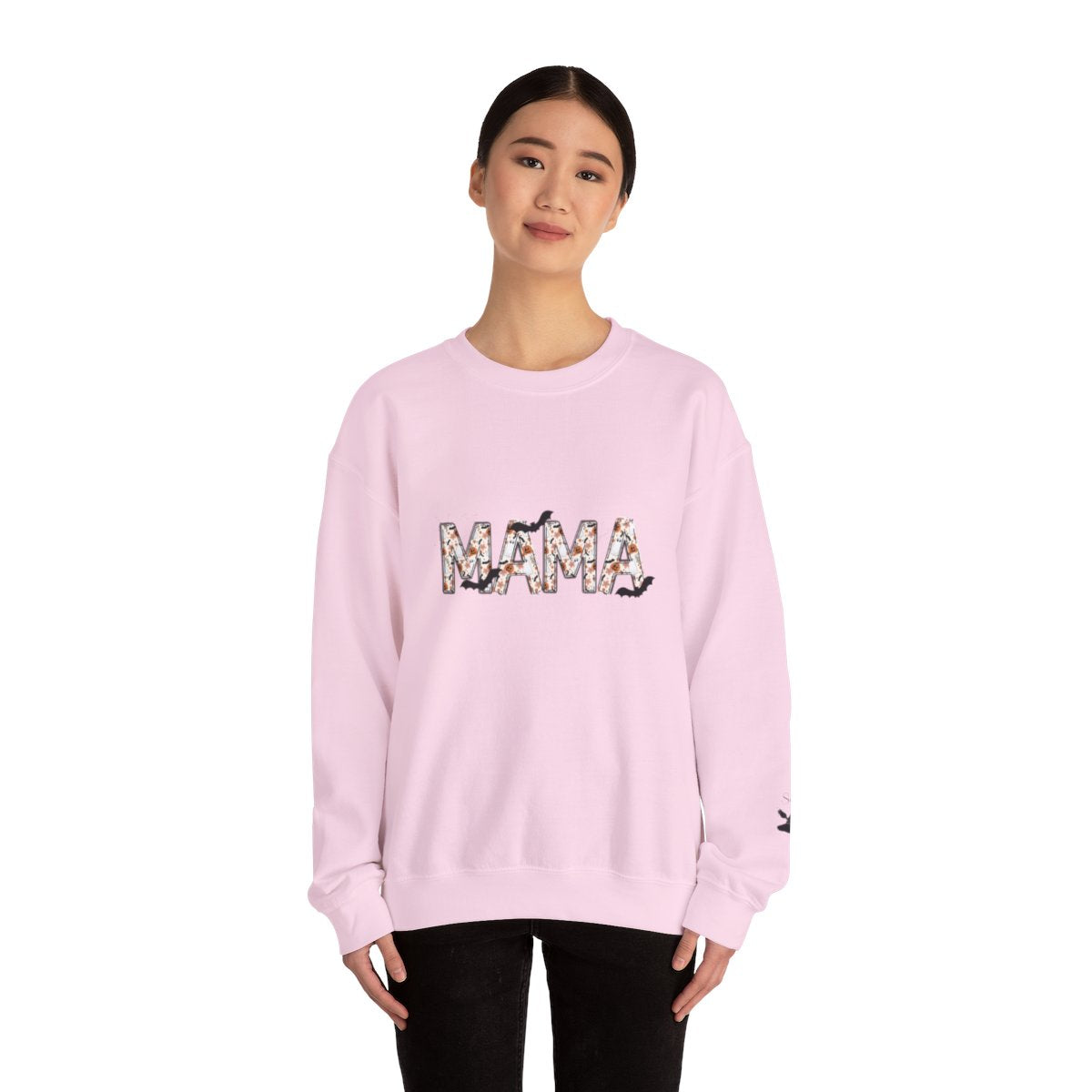 Spooky and Personalized Mama Halloween Crewneck Sweatshirt