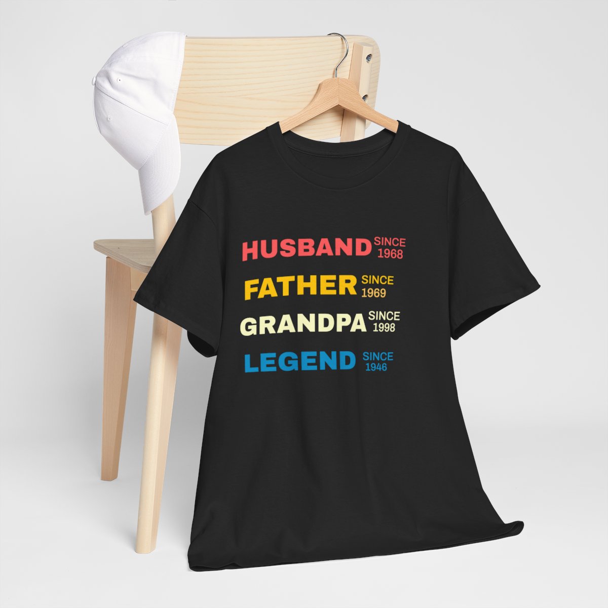 Get trendy with Husband, Father, Grandfather , Legend Unisex Heavy Cotton Tee -  available at Good Gift Company. Grab yours for $24.95 today!