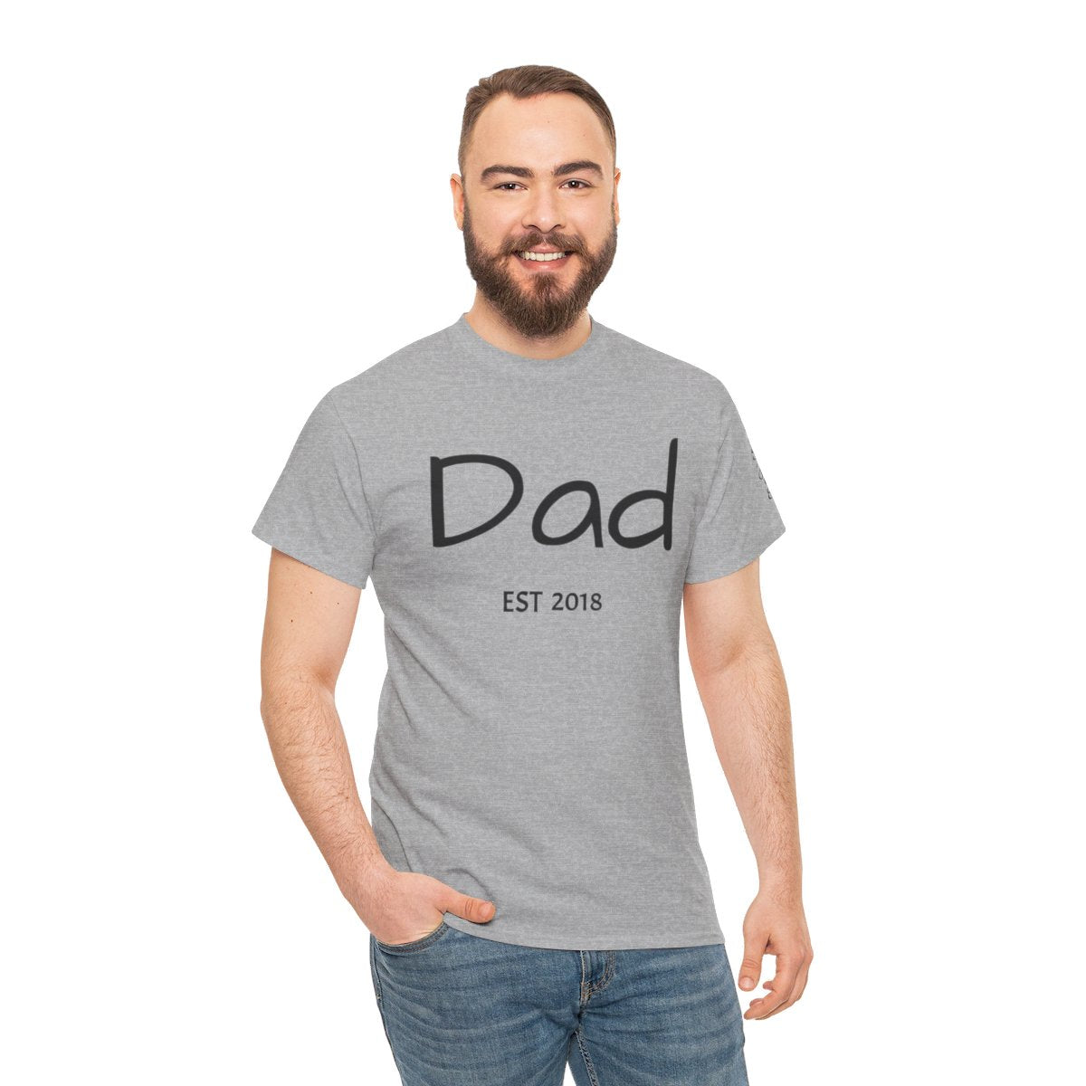 Get trendy with Personalized Dad Unisex Heavy Cotton Tee -  available at Good Gift Company. Grab yours for $18.54 today!