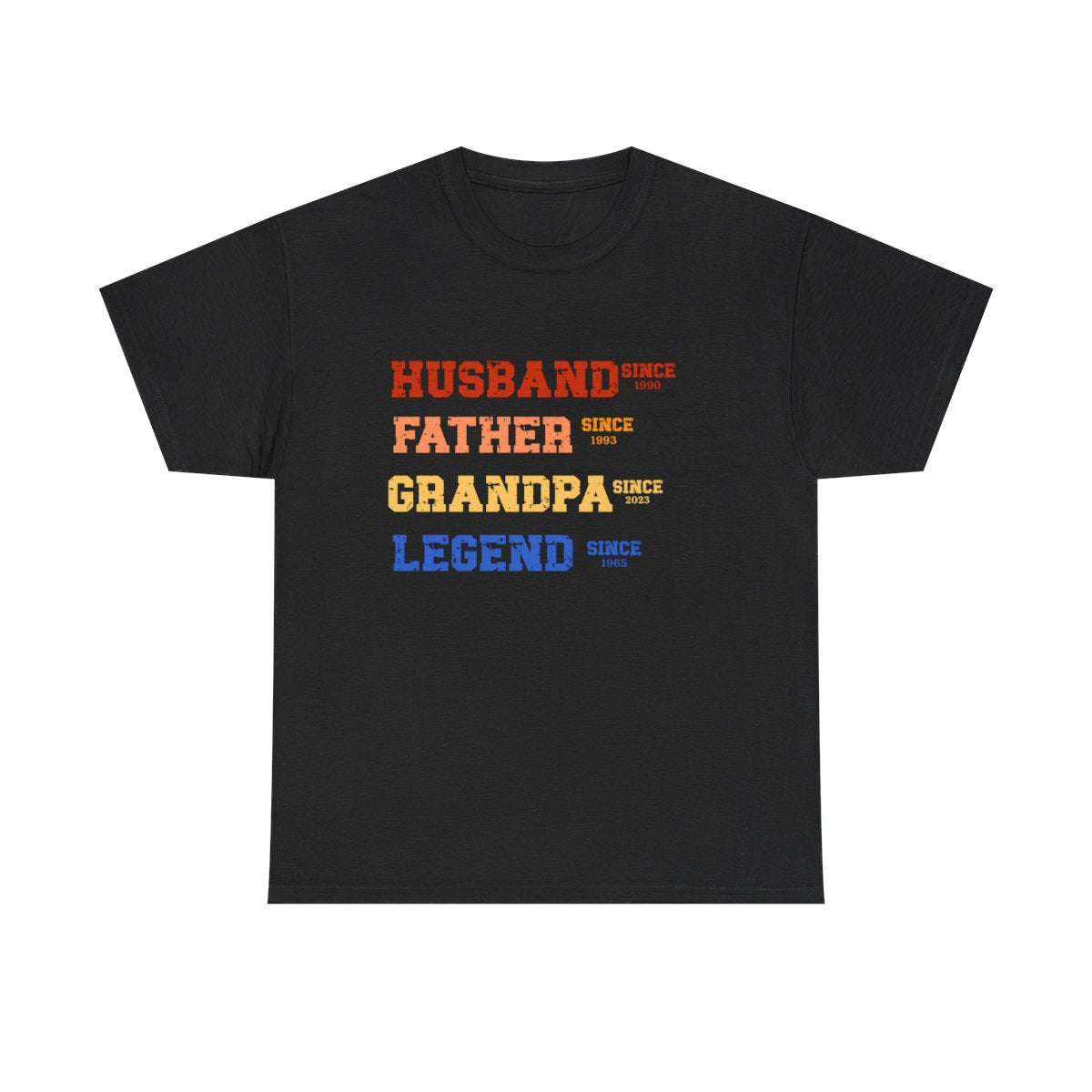 Get trendy with Husband, Father, Grandfather , Legend Unisex Heavy Cotton Tee -  available at Good Gift Company. Grab yours for $17.34 today!