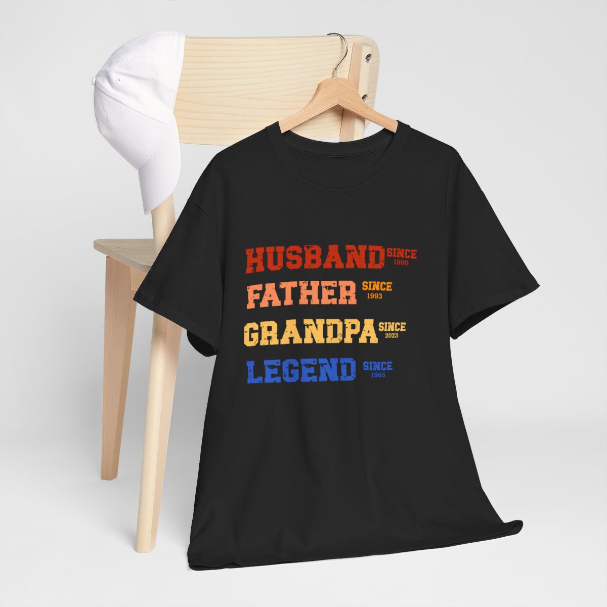 Get trendy with Husband, Father, Grandfather , Legend Unisex Heavy Cotton Tee -  available at Good Gift Company. Grab yours for $17.34 today!