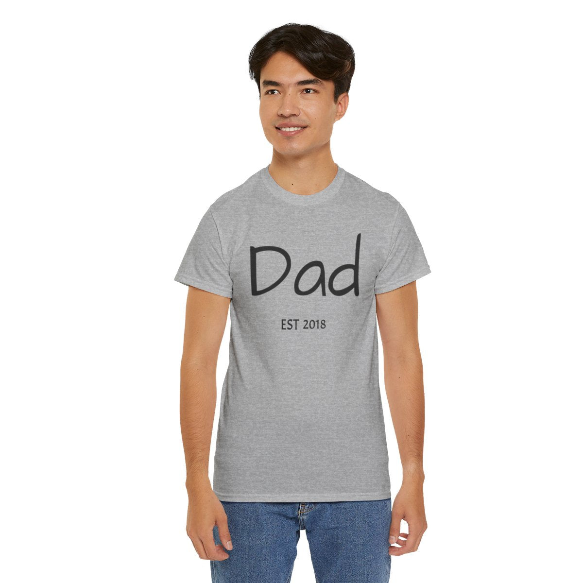 Get trendy with Personalized Dad Unisex Heavy Cotton Tee -  available at Good Gift Company. Grab yours for $18.54 today!