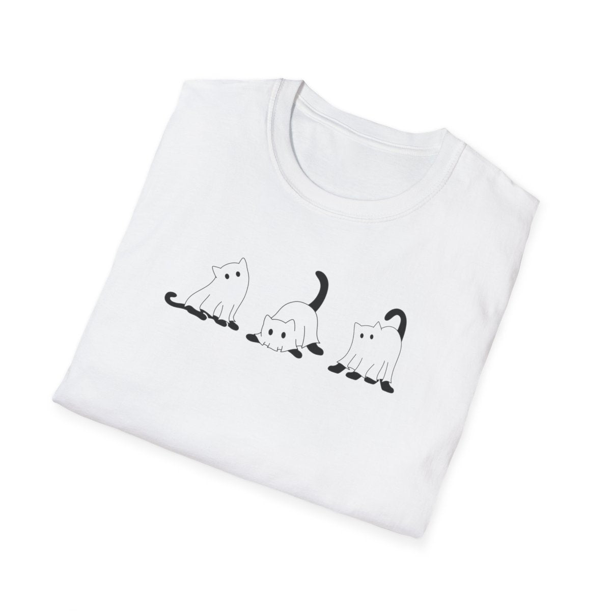 Ghost Cats Halloween T Shirt