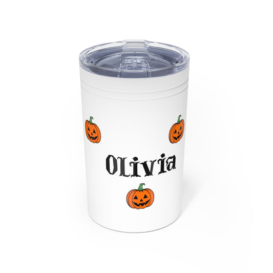 Personalized Kids Halloween Tumbler | Custom Insulated 11 oz Drinkware