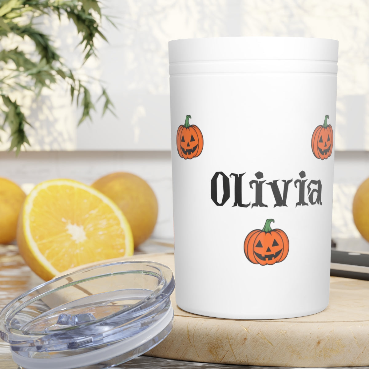 Personalized Kids Halloween Tumbler | Custom Insulated 11 oz Drinkware